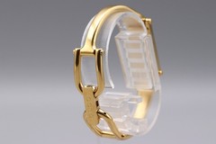 [Near MINT w/Box] GUCCI 1500L Gold Black Dial 12mm Women’s Vintage Watch Japan