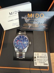 MIDO Multifort Automatic Blue Dial Ref. M038.424.11.041.00 Full Kit 42mm Watch
