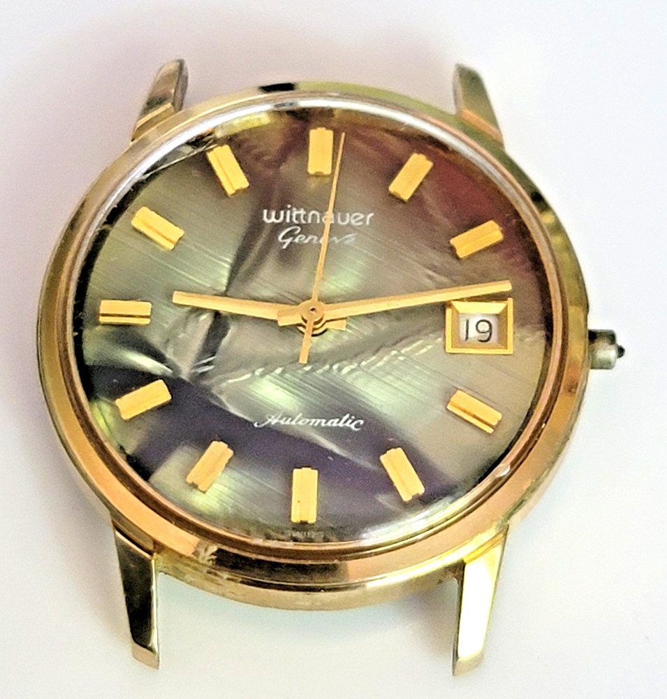 Wittnauer Genève Automatic MOP Dial ETA 2783 Date Watch Swiss – BB01
