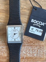 Boccia Titanium 5 Bar 3148 01 Quartz Watch New 24mm Never Worn New Battery
