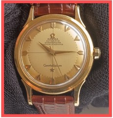 18k Solid Gold OMEGA Constellation Arrow Markers Automatic Vintage Men’s Watch