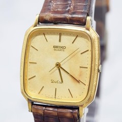 New Battery Vintage SEIKO Dolce 9531-5000 Gold Quartz Men’s Watch JAPAN JDM