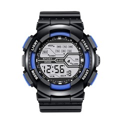 Men’s Digital Sports Watch LED Waterproof Shock Resistant Large Screen Wrist