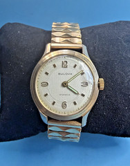 Vintage Bulova 10AK Movement 16J Watch 10KT GF Bracelet – Running