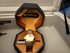 Bulova President 23J Automatic Vintage Dress Watch Gold Bracelet w/ Box