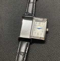 Vintage Reverso Style Quartz Flip Dress Watch Square Slide Old Money 21mm Men