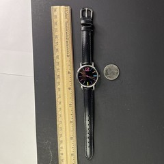 FMD 38mm Silver Case Black FUN Dial Multi Color Stick Indices Pink Second Hand