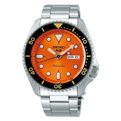 Seiko Automatic SRPD59 SRPD59K1 Orange Dial Day Date Watch Men NEW