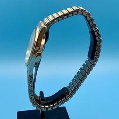 Men’s Dress Quartz Wristwatch Day/Date Two Tone Japan Movt Working New Battery