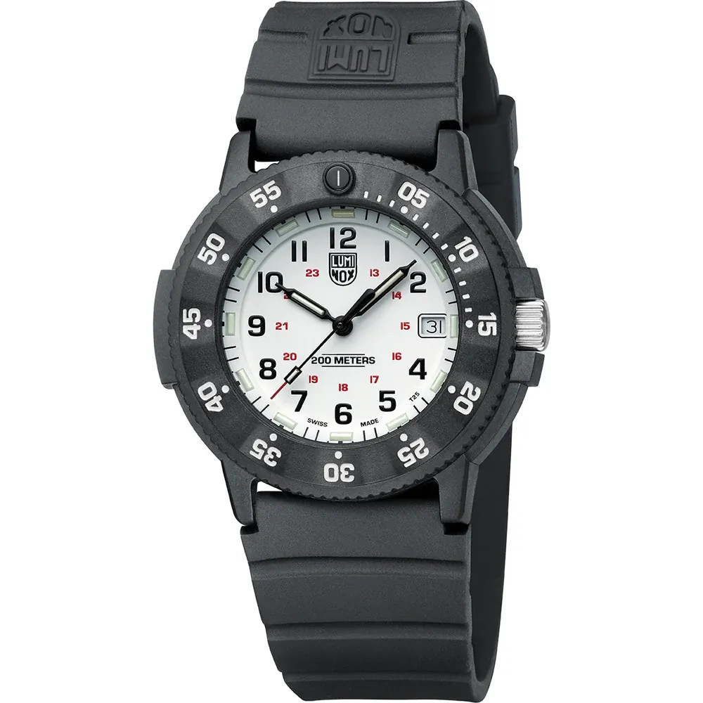 Luminox XS.3007.EVO.S Navy Seal White Dial Date Display Military Men’s Watch