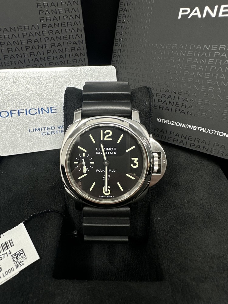 Paneria Luminor Marina Base Logo 44MM Stainless Steel PAM01005 Complete Set