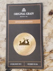 MINT!!! Original Grain Chrono Whiskey Black 44mm MSRP $299 SMOKIN DEAL!!!!