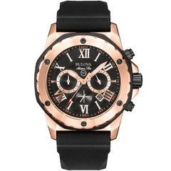 Bulova Marine Star Rubber Mens Watch