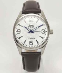HMT Pilot White Dial 17 Jewels Mechanical Working Hand-Winding Men’s Wrist Watch