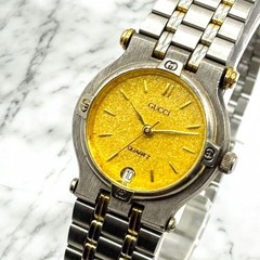 GUCCI new battery watch working 9000L ladies date combo