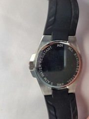 ADI 3067 Israeli Sport Diver Style Watch Black Dial Date 5 ATM Needs Battery