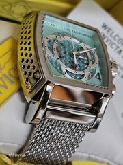 Invicta – S1 Rally – Blue Glass Fiber – Milanese Swiss Z60 FE Chrono Mens Watch