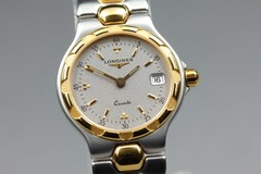 Near MINT w/Paper] LONGINES L1.114.3 Conquest Vintage Quartz Silver Ladies Watch