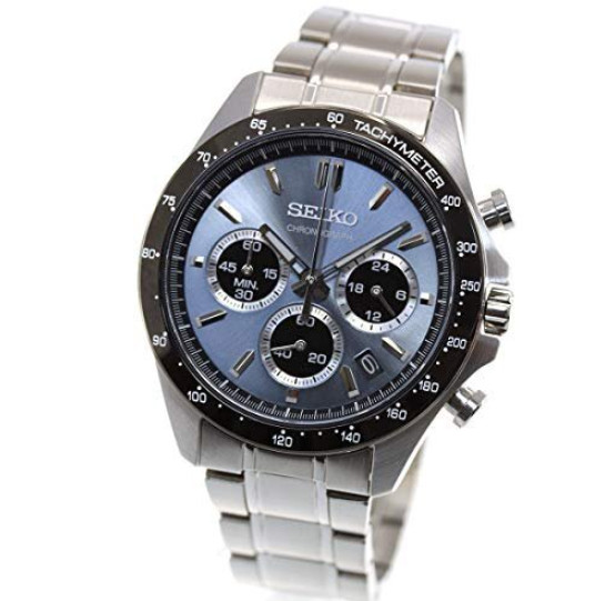 Seiko Selection SBTR027 Spirit 8T63 Quartz Chronograph Blue-Gray Dial – NEW