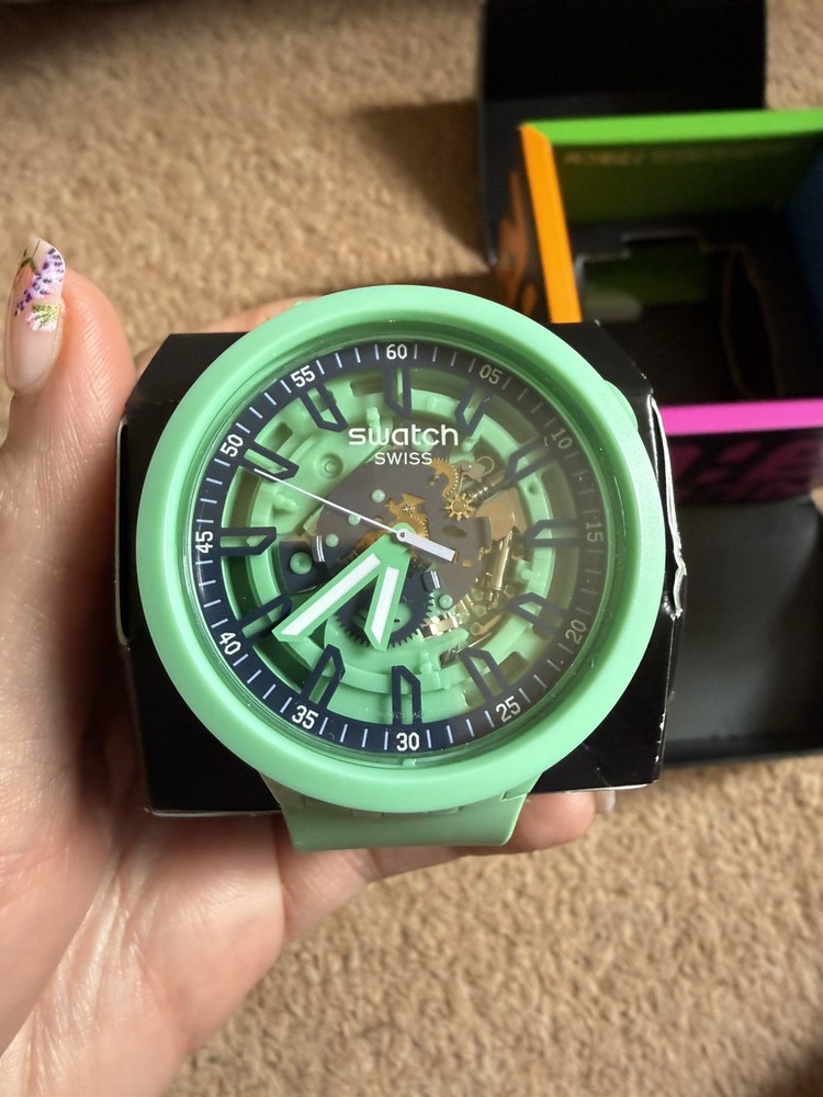 Swatch Big Bold Sb01G101 Fresh Squeeze New