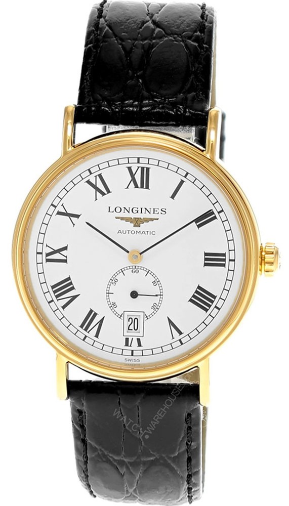 LONGINES Presence Automatic 38.5MM White Dial Leather Men’s Watch L4.904.2.11.2