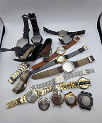 Men’s Watch Lot Parts Repair Untested Digital Quartz Vintage Mixed Brands 1.14 l
