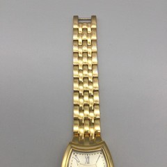 Steel By Design Womens Watch 25mm Gold Tone Stainless Band New Battery 7.25″