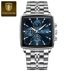 BINBOND Luxury Square Sport Men’s Watch – Waterproof, Luminous Chronograph