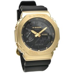 CASIO G-SHOCK GM-2100G-1A9JF Metal Covered Bezel Watch Black Gold 44.4mm Watch