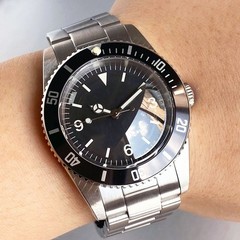 Tandorio 38mm Sapphire Black Dial Lume 20ATM Automatic NH35 PT5000 Men Watch
