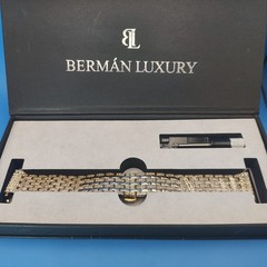 New! 2020 Burman Luxury Women’s Apple Smart Watch Bracelet CZ Stone Size 38/40mm