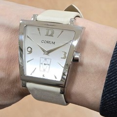 Corum Boutique Trapeze 106.404.20 Silver Dial Stainless Steel Quartz Mens Watch