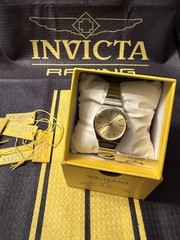 I X Invicta Celestial Women’s Watch 28MM Case Silver Tone Gold Dial 30M WR