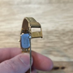 Vintage Seiko Quartz Watch Womens 13mm Gold Tone 2120-6319 Needs Battery