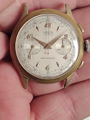 VINTAGE VENUS CHRONOGRAPH 35MM GF10 VALJOUX 92 ORIGINAL DIAL CIRCA 1940