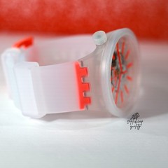 Swatch Swiss Made Big Bold Orangeinjelly 47mm SO27E102 Semi Transparent Orange