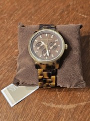 NEW Michael Kors MK5038 Jet Set Tortoise Shell Acrylic Women’s Watch MSRP $225