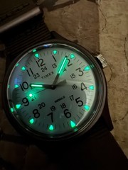 Timex MK1 Quartz Watch 40MM Aluminum Case TW2R37600 Indiglo Runs Good