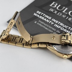 New Bulova Sutton 97P150 White Diamond Dial Stainless Steel Women’s Quartz Watch