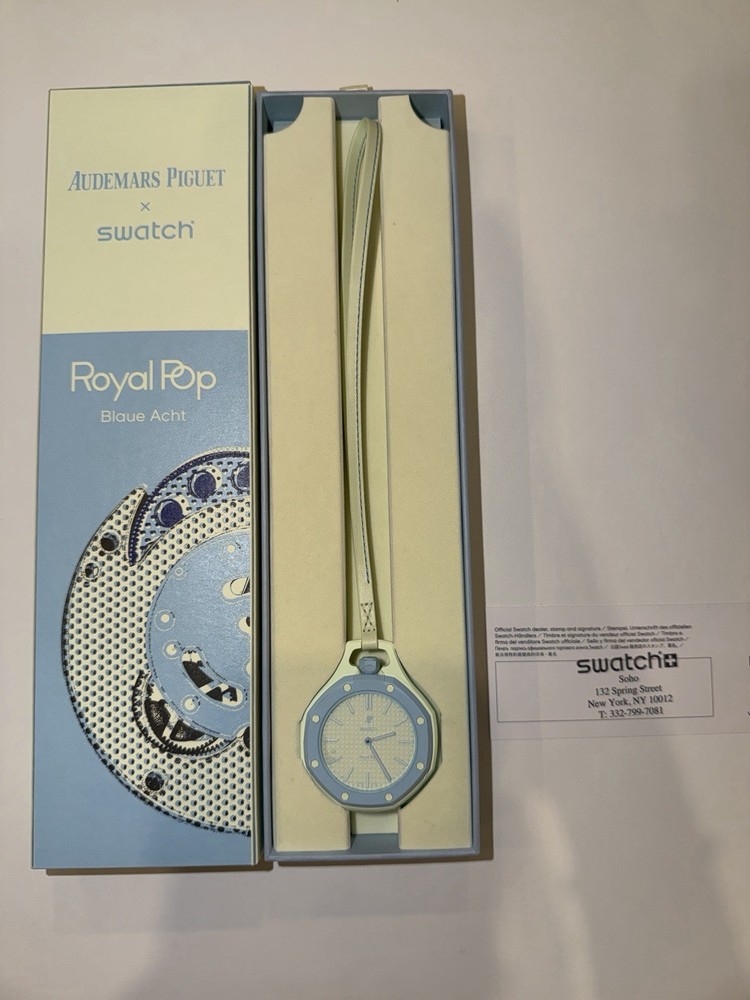 Royal Pop Ap x Swatch Watch Limited Edition New with Box