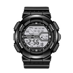 Men’s Digital Sports Watch LED Waterproof Shock Resistant Large Screen Wrist