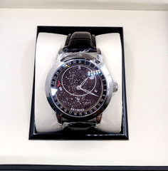SKYSEED Celestial Starry Sky Dial Automatic Men’s Dress Watch Black Leather