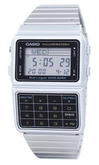 Casio Digital Stainless Steel Data Bank Multi-Lingual DBC-611-1DF Men’s Watch