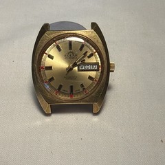 Solar Swiss Made Gold-Plated , 25 Jewel, spring wound￼