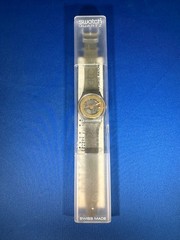 Vintage 1988 Swatch Watch GX102 “Golden Sphere” Original Extremely Rare, Nice!