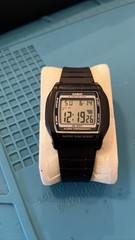 Casio W-201 Digital Watch 10 Year Battery 50M WR Alarm Chronograph