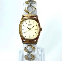 [New Battery] SEIKO Quartz Bracelet Gold Women’s Watch – Working