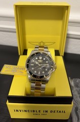 Invicta Pro Diver Mens Watch 43mm 30023 Two Tone Gold Stainless Steel New