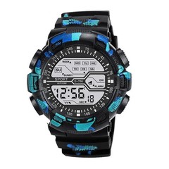 Men’s Digital Sports Watch LED Waterproof Shock Resistant Large Screen Wrist