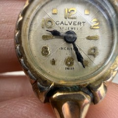 Vintage Calvert Watch 10K RGP Top Stainless Back Does NOT Wind/ Tick
